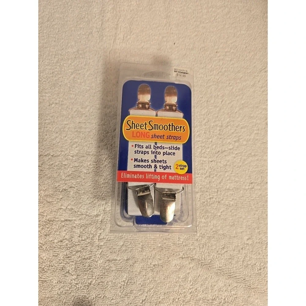 NEW Sheet Smoothers 2 Long Sheet‎ Straps Adjustable Fits Any Type of Bed